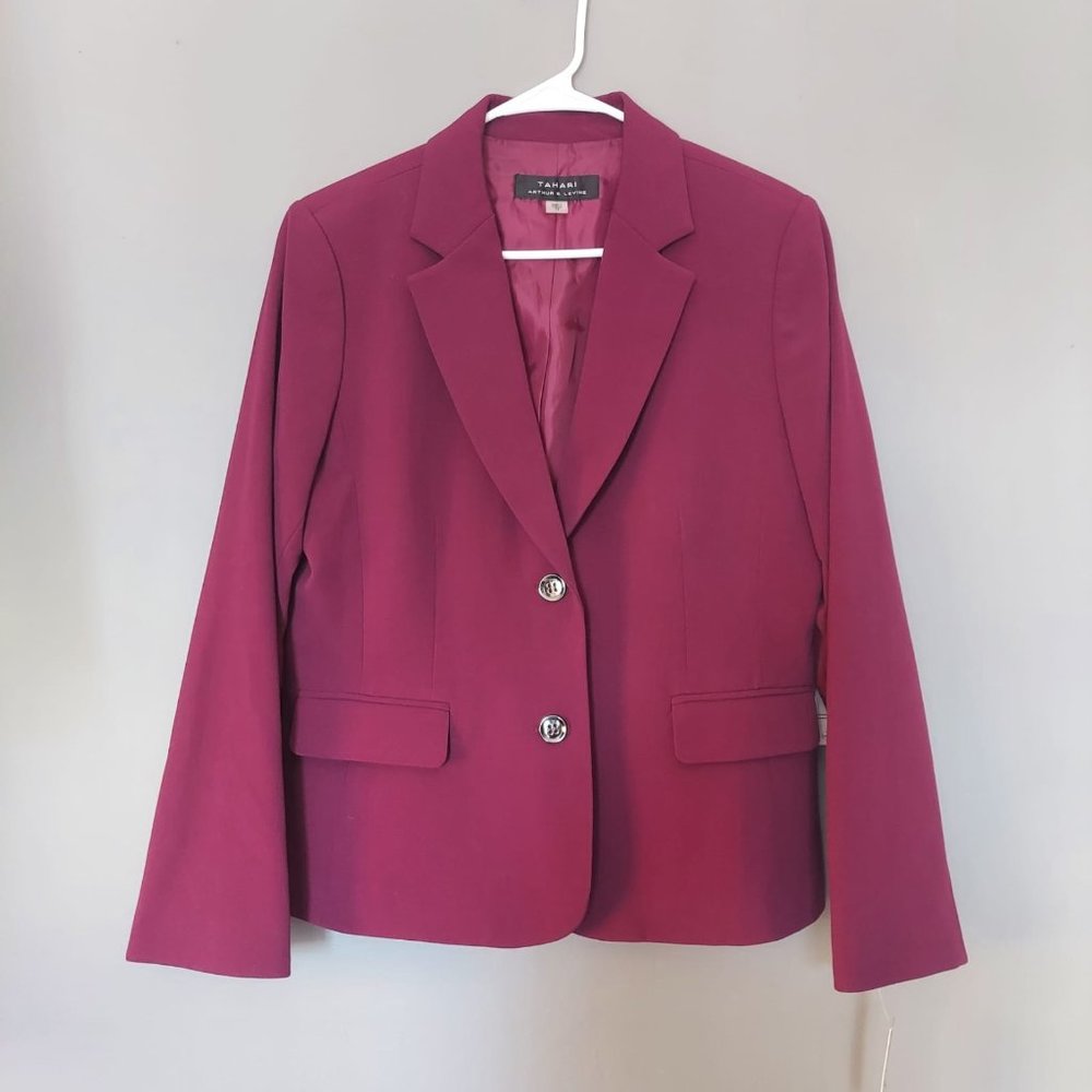 TAHARI - Cabernet Purple Blazer